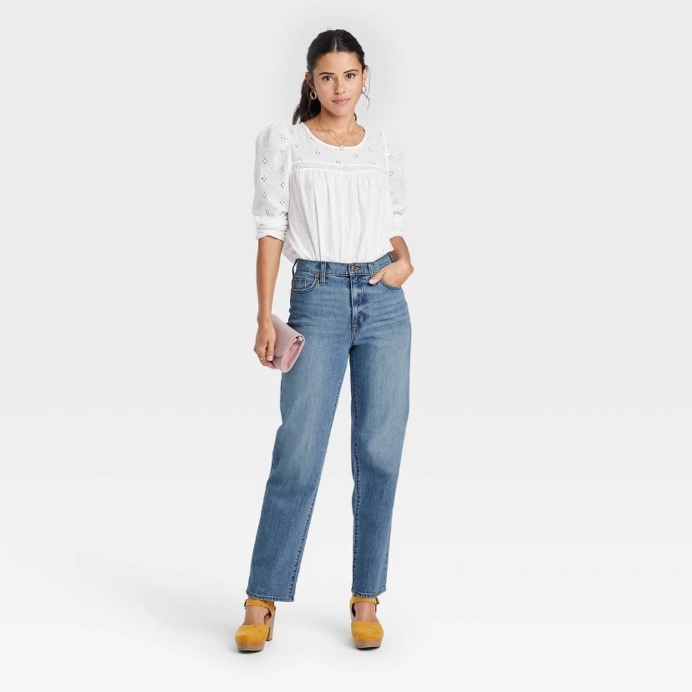 High waisted mom jeans